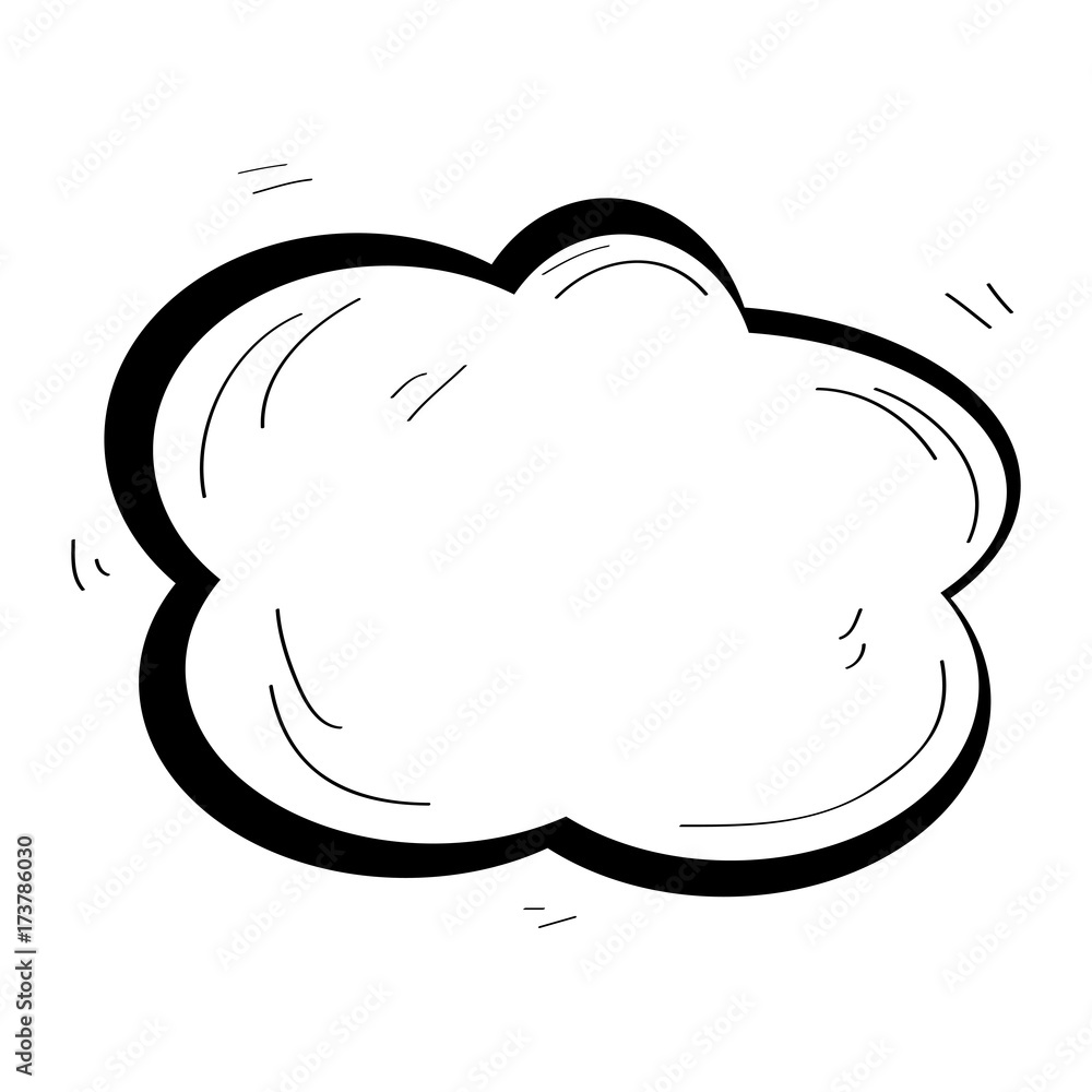 Isolated comic speech bubble on a white background, Vector illustration Isolated comic speech bubble on a white background, Vector illustration
