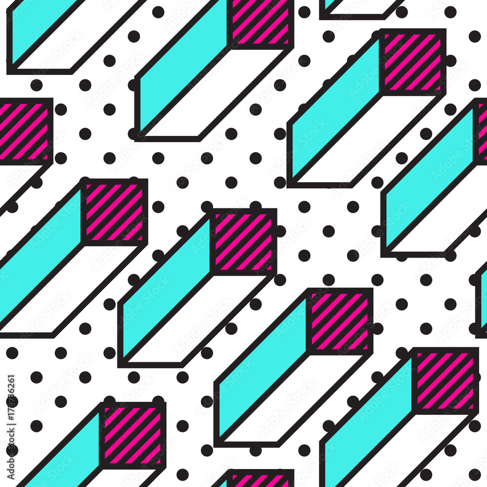 Festive Background in Memphis Style Festive Background in Memphis Style