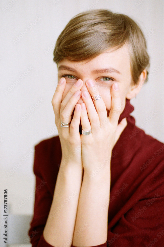 Portrait of happy woman Portrait of happy woman