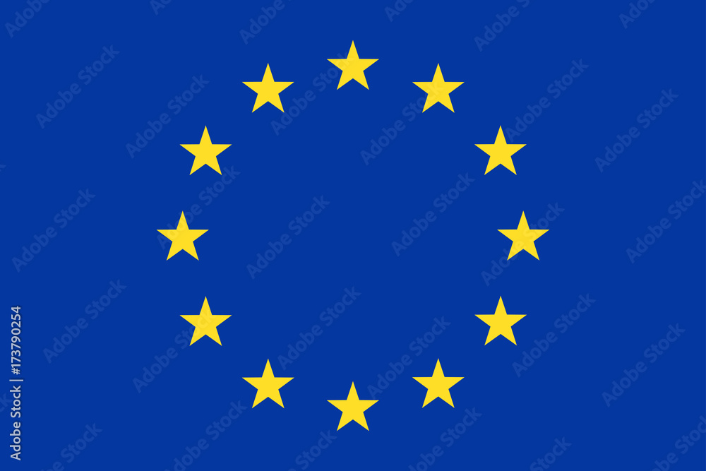 European Union Flag Vector Flat Icon European Union Flag Vector Flat Icon