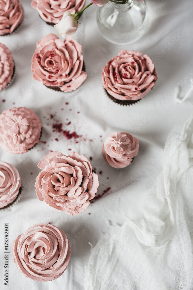 Homemade decorated muffins Homemade decorated muffins