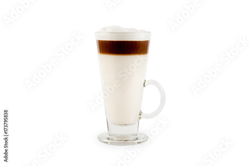 Coffee late in glass