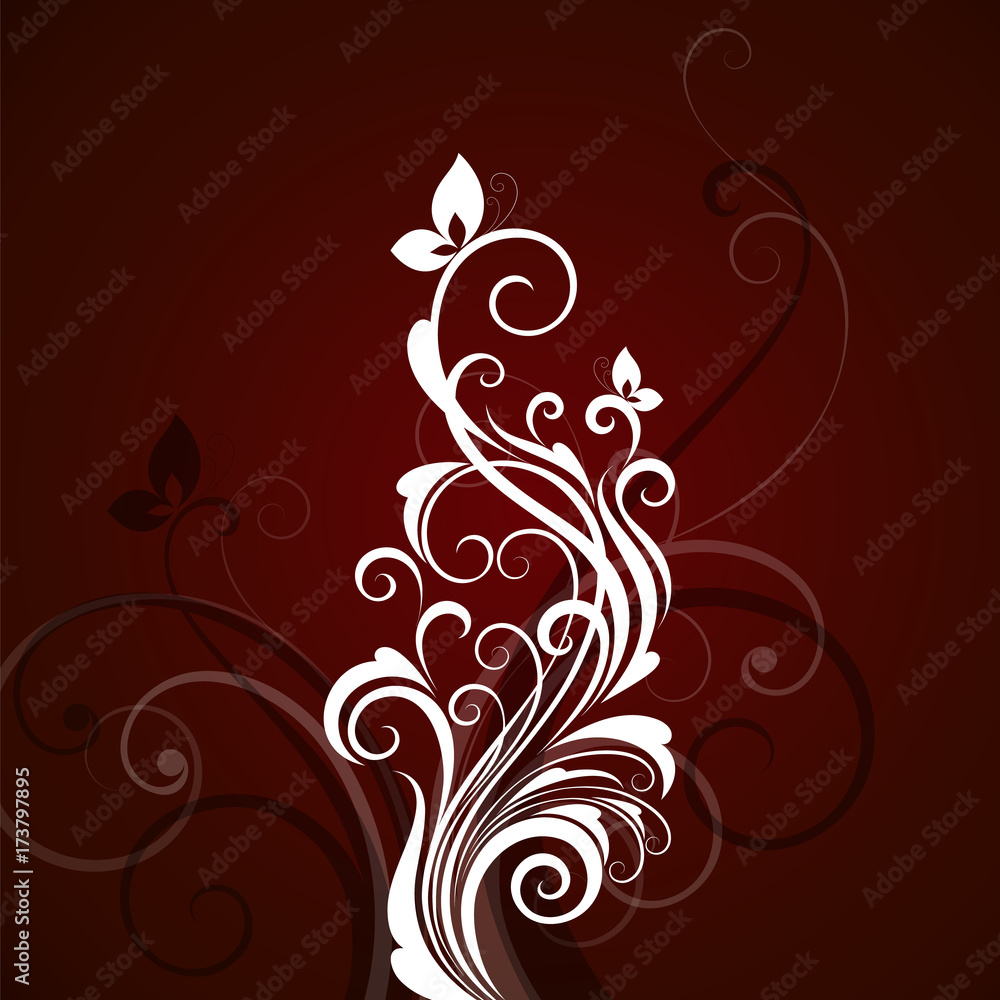 Abstract floral background with butterflies. Element for design. Abstract floral background with butterflies. Element for design.