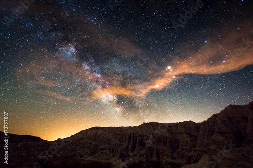 red rock canyon milky way