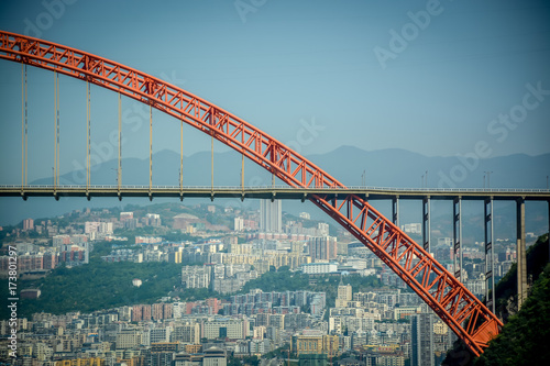 Wushan Yangtze River Bridge China  photo