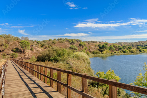Vista do Parque Ecológico do Gameiro em Mora Portugal