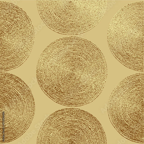 Gold color pattern with circles