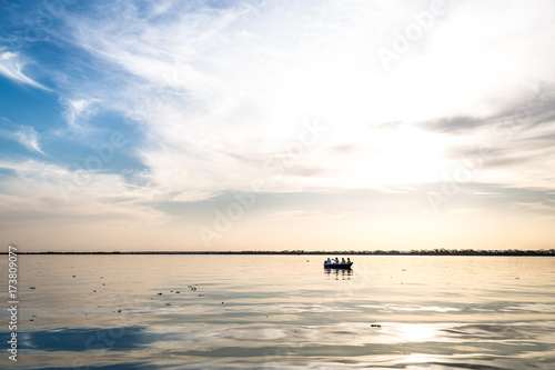 Parana river, Brazil. Border of Sao Paulo and Mato Grosso do sul states