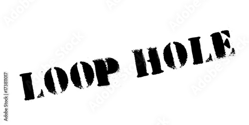 Loop Hole rubber stamp. Grunge design with dust scratches. Effects can be easily removed for a clean, crisp look. Color is easily changed.