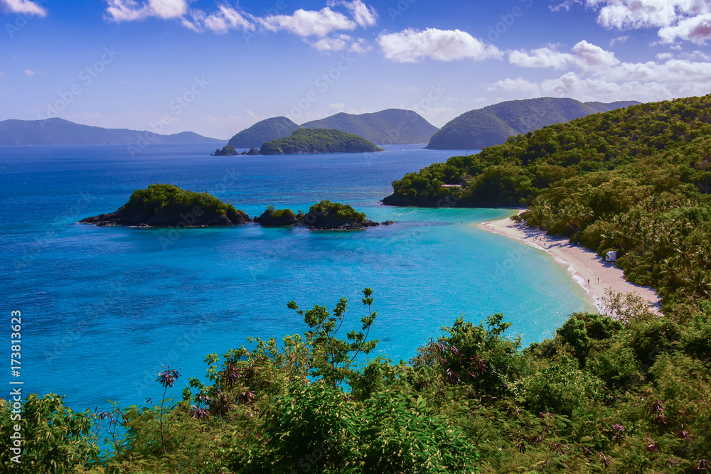 Trunk Bay on St. John, US Virgin Islands Trunk Bay on St. John, US Virgin Islands