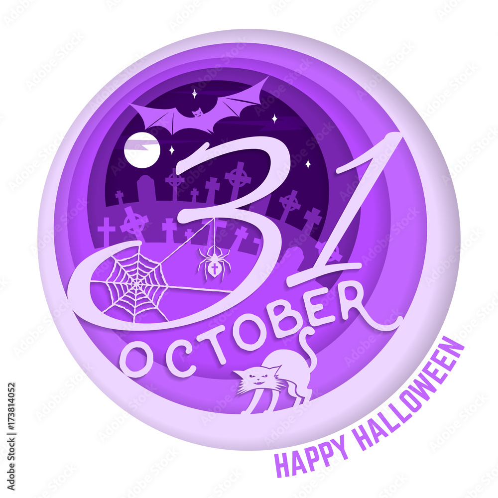 Halloween is coming concept. Vector illustration.