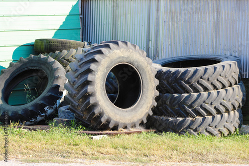 Stacks of Tractor Tires