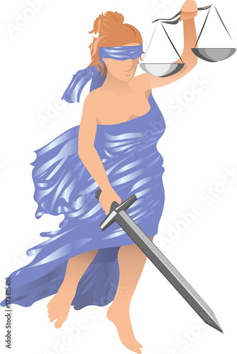Vector Clipart Justitia