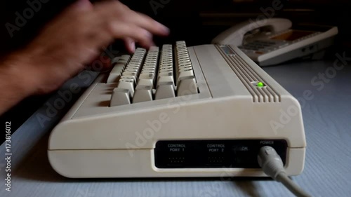 Typing on old computer
