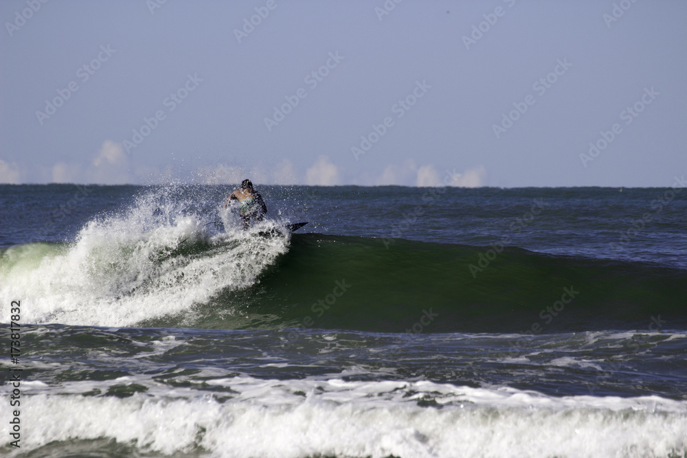 Fototapeta premium A beautiful day to ride some waves