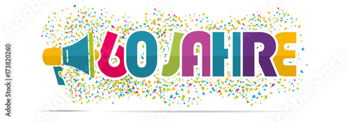 mégaphone mot : 60 jahre