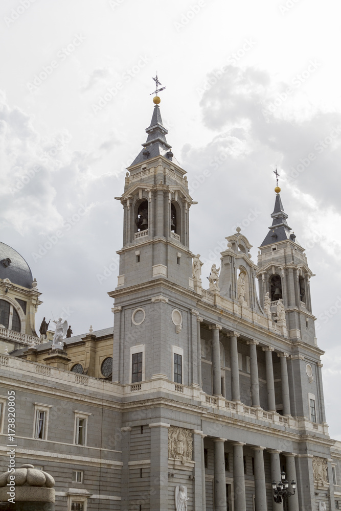 Santa Maria la Real de La Almudena Cathedral, Madrid, Spain.