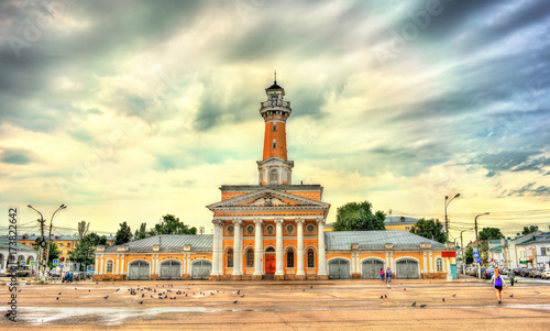 Old fire tower in Kostroma, Russia