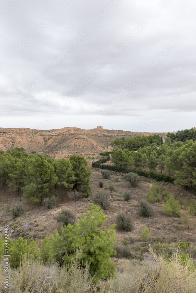 For the desert of the monegros in Teruel