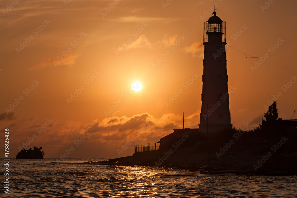 'Guiding the sun': Lighthouse at Cape Tarkhankut, Crimea