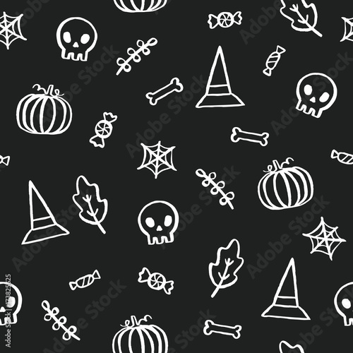 Black and white Halloween background.