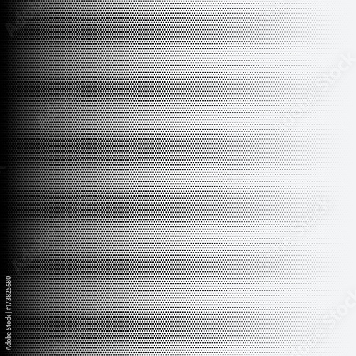 Halftone dots on white background