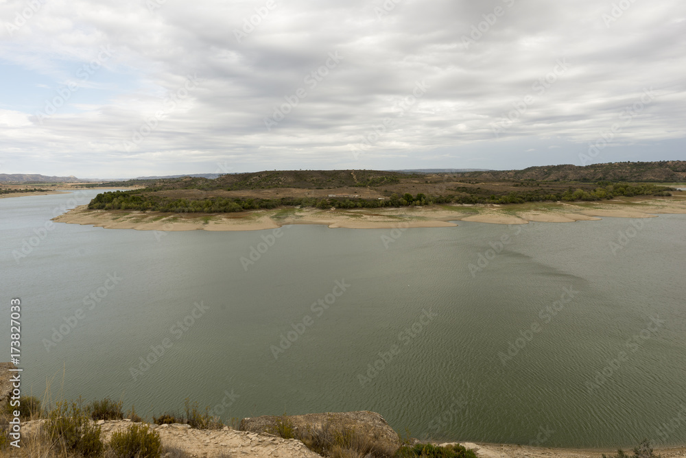 The river Ebro on its way through Caspe, Aragon The river Ebro on its way through Caspe, Aragon