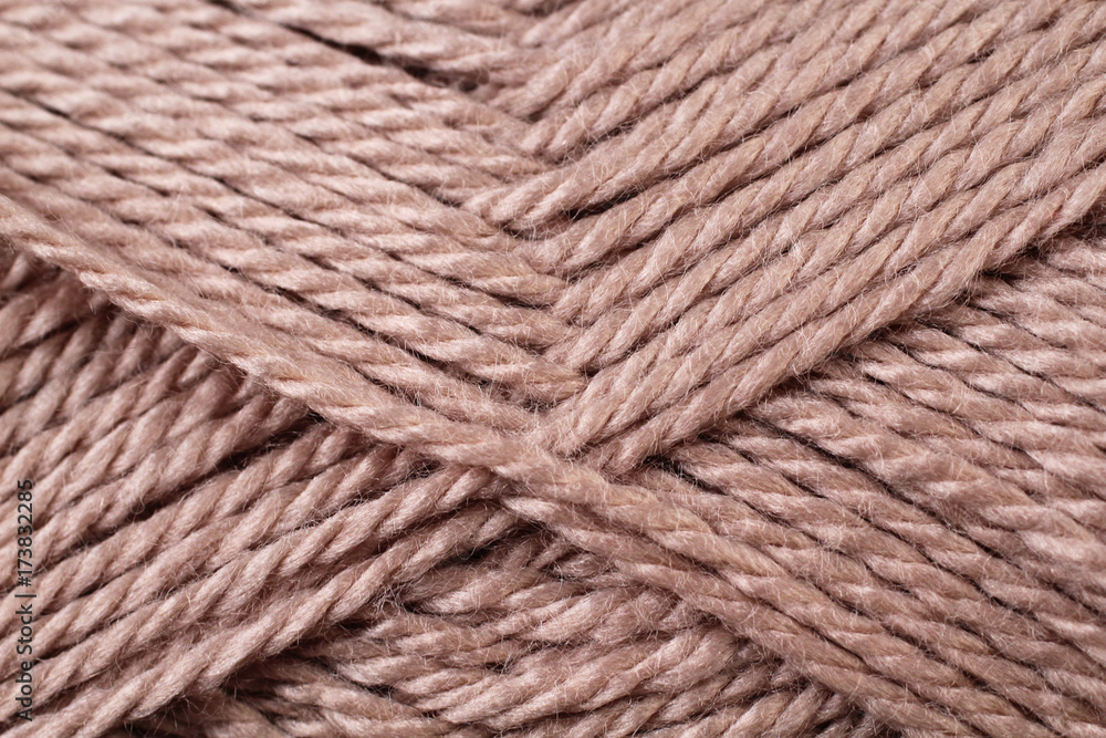 A super close up image of brown yarn A super close up image of brown yarn