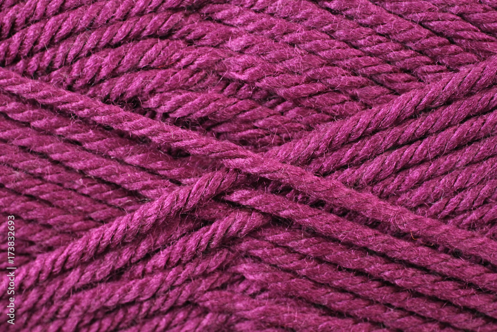 A super close up image of magenta yarn A super close up image of magenta yarn