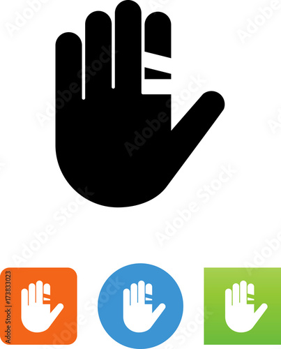 Hand With Bandage Icon