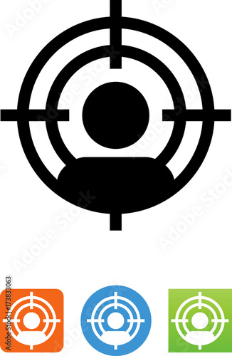 Person In The Bullseye Icon