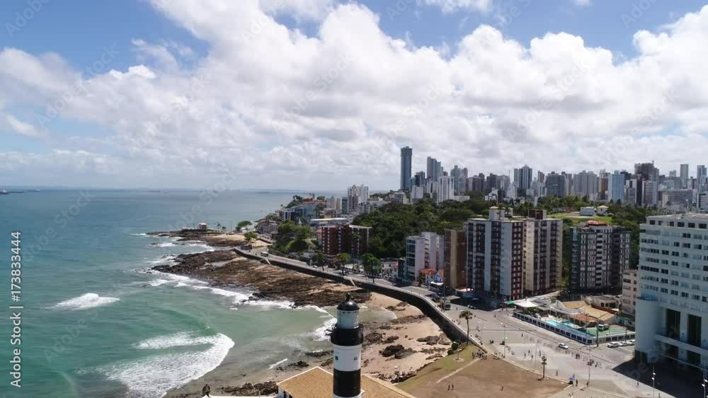 Aerial View of Farrol da Barra in Salvador, Bahia, Brazil Aerial View of Farrol da Barra in Salvador, Bahia, Brazil