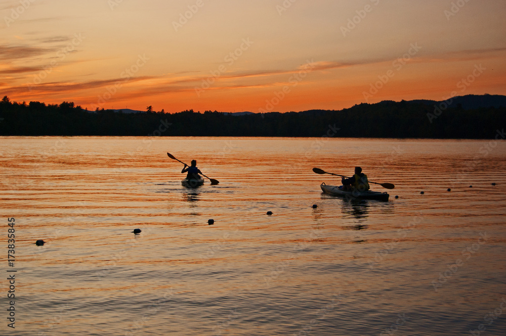 Kayak on the lake