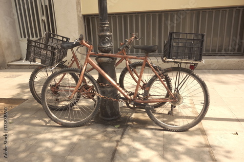 Old bikes in the street © Marta