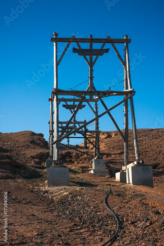 Salinas cableway in salt mine. Cape Verde © Artur Furmanek