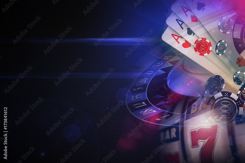 Obraz premium Dark Purple Casino Games