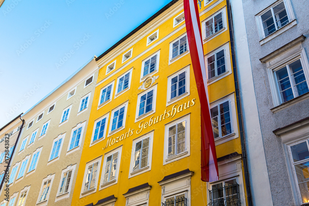 Fototapeta premium Birthplace of Mozart in Salzburg