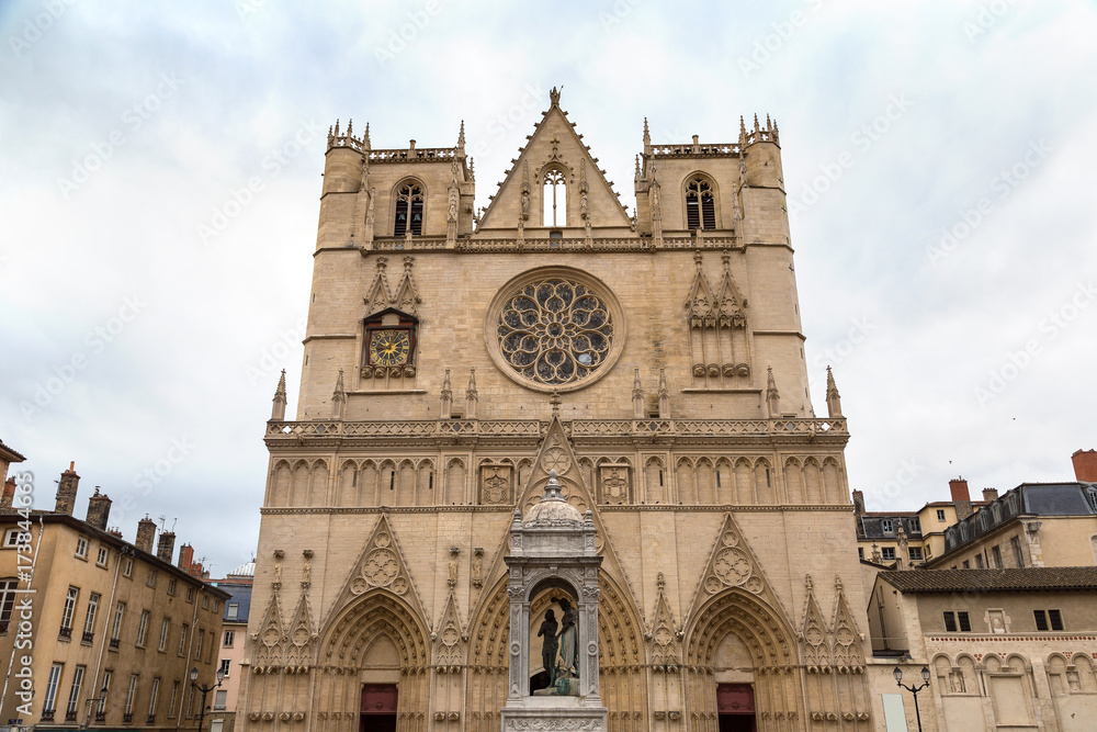 Lyon Cathedral in Lyon, France