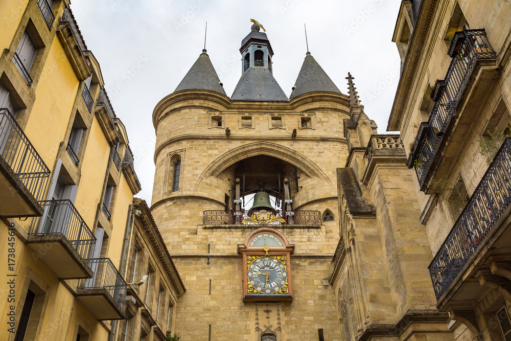 Bell tower gate in Bordeaux