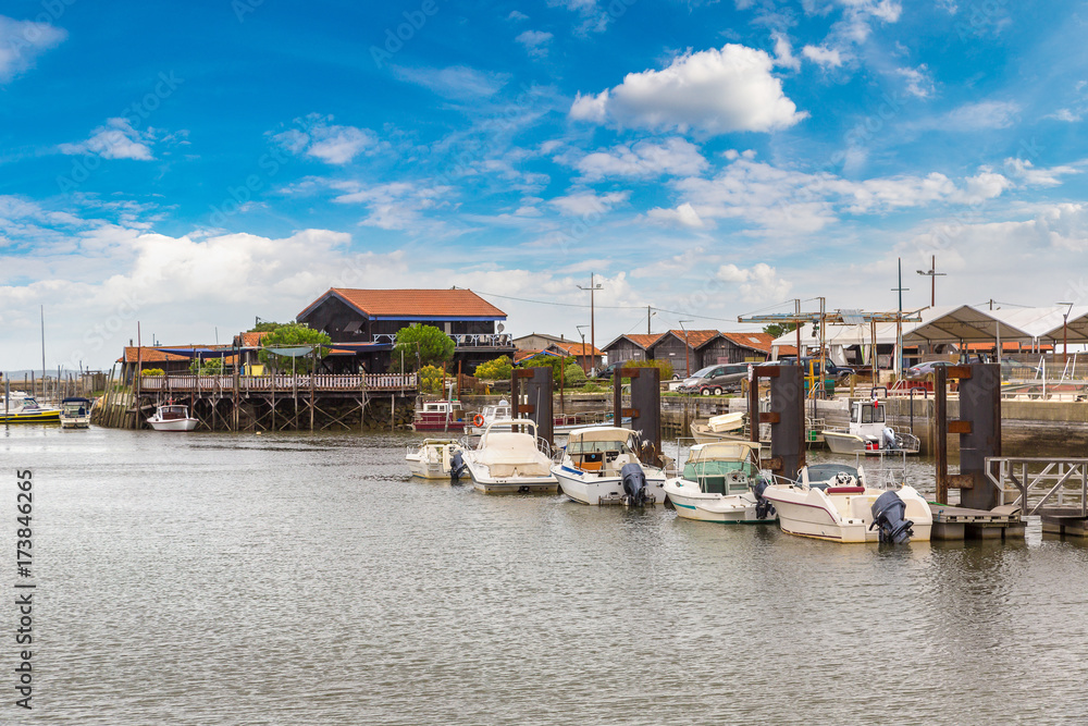 Oyster village in Arcachon Bay