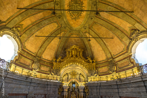 Interior of Clerigos church  Portugal