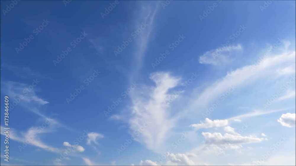 流れる雲 タイムラプス 青空 流れる雲 タイムラプス 青空