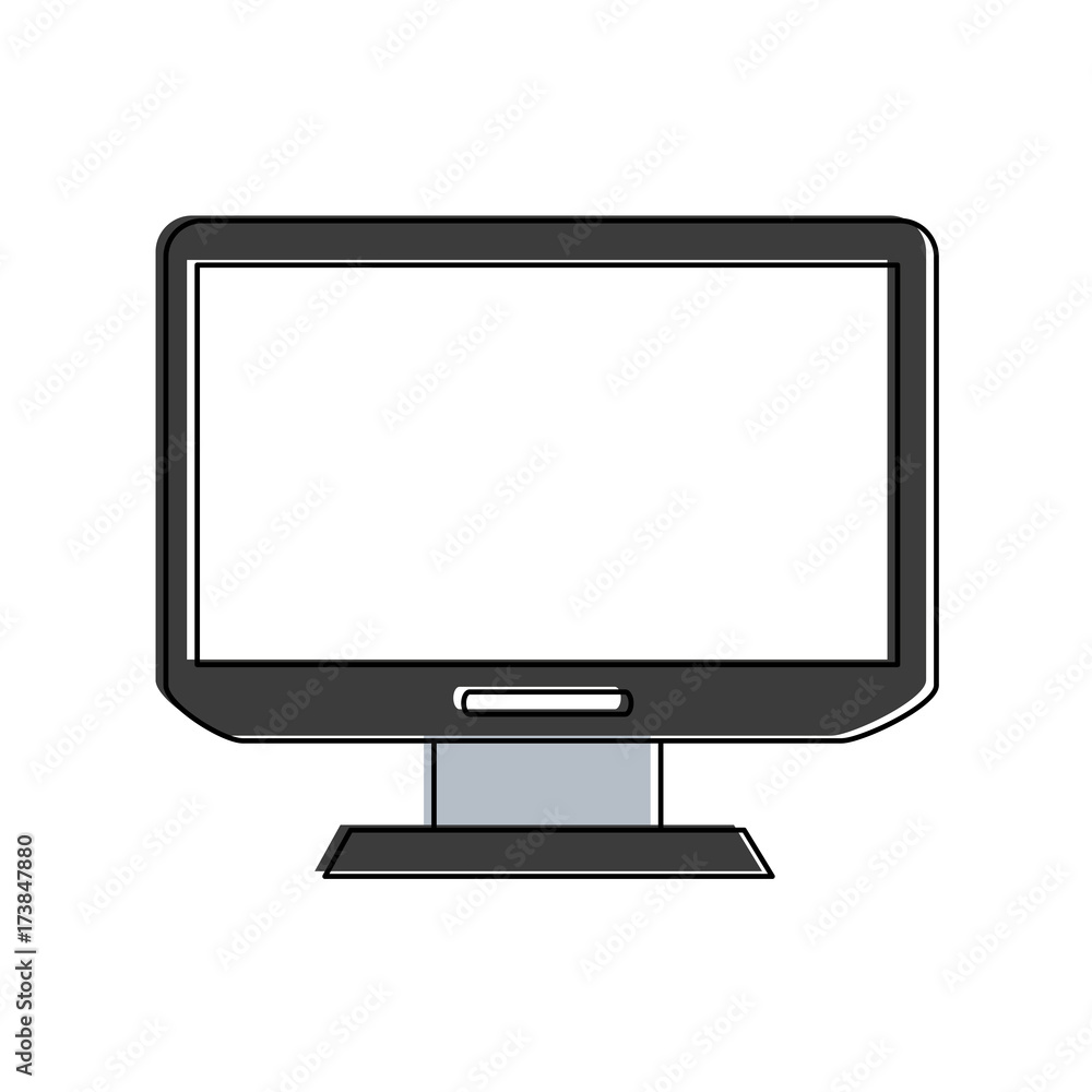 computer monitor with blank screen icon image vector illustration design computer monitor with blank screen icon image vector illustration design