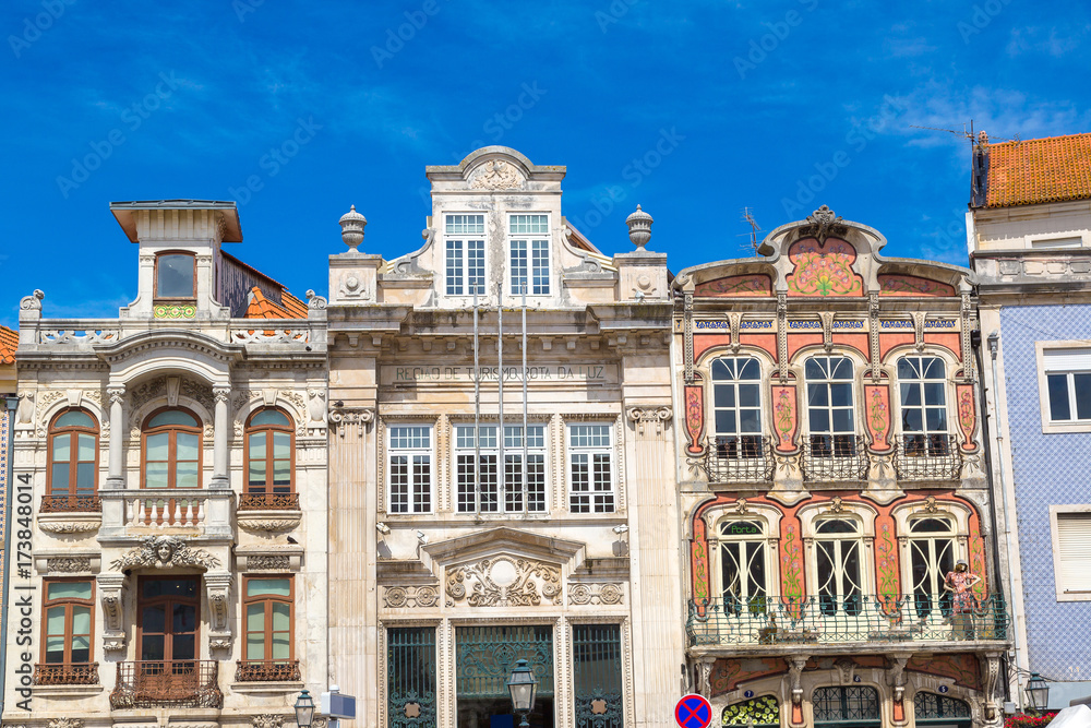 Historic buildings in Aveiro, Portugal