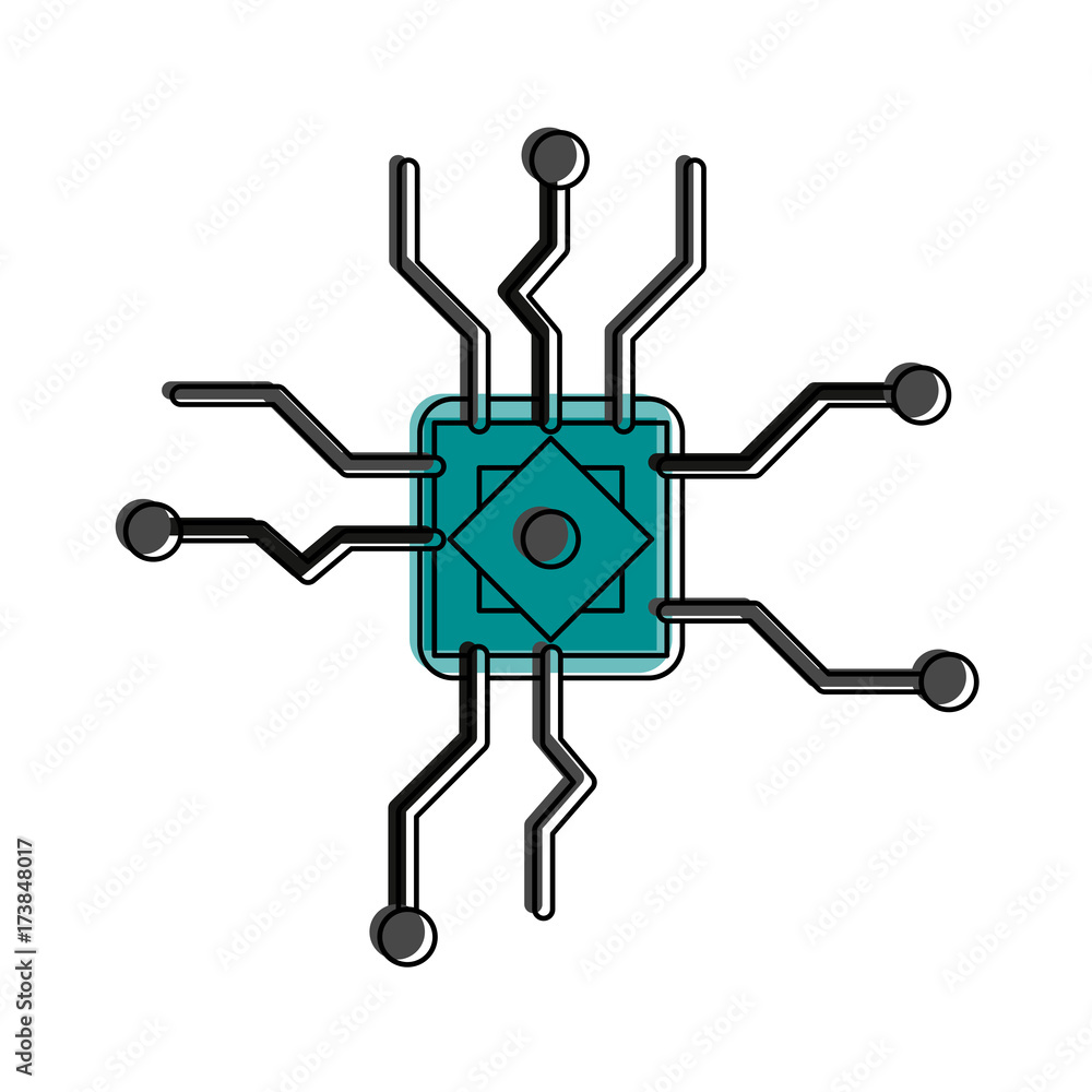cpu chip icon image vector illustration design cpu chip icon image vector illustration design