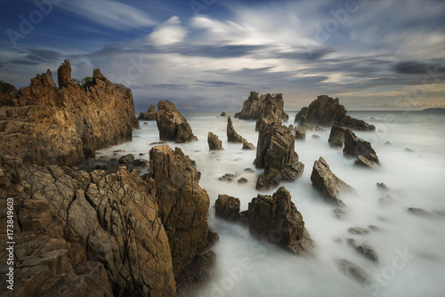 Gigi Hiu Beach, The Exotic of Shark Teeth Coast, Tanggamus - Lampung, Indonesia