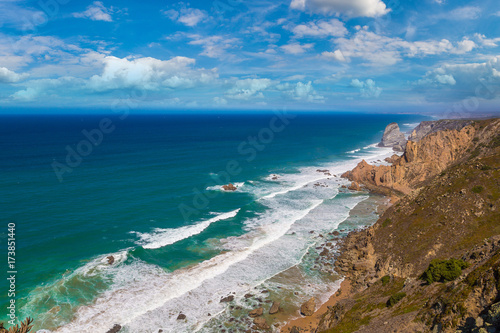 Atlantic ocean coast in Portugal