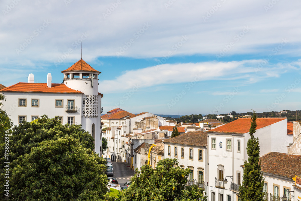 Cityscape of Evora, Portugal