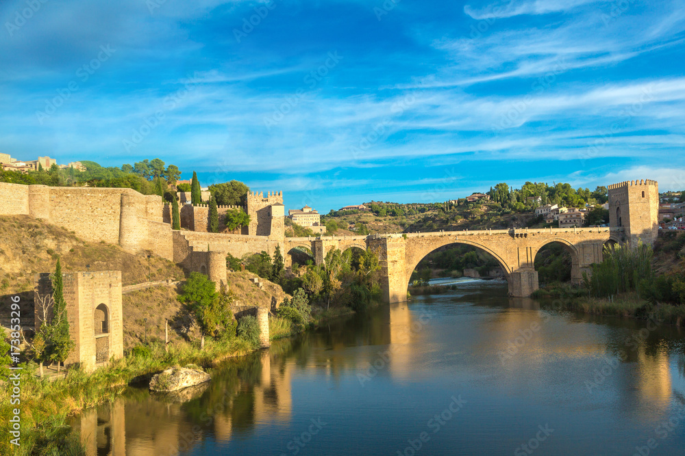Bridge San Martin in Toledo, Spain
