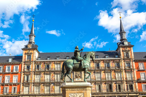 Plaza Mayo in Madrid, Spain